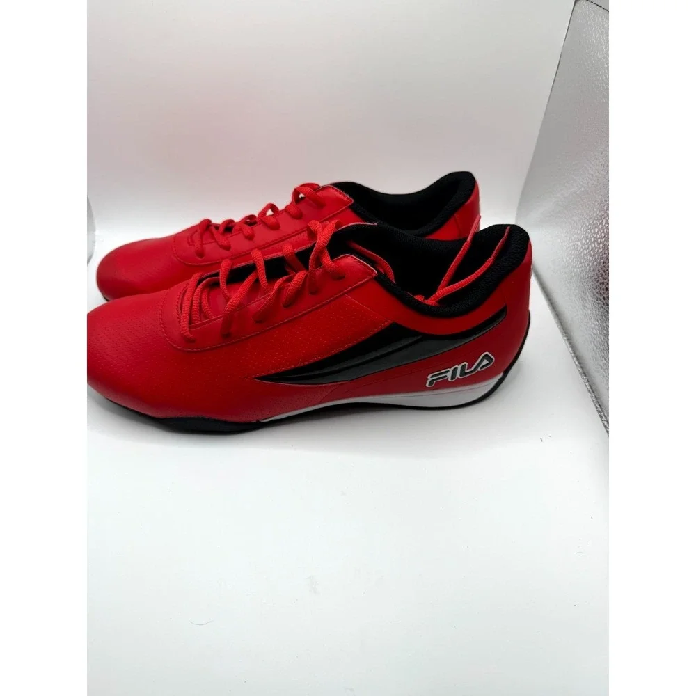 Fila Filaretti 1DM00008-602 Unisex 11 Sneakers Red Low Top Motorsport‎ Shoes